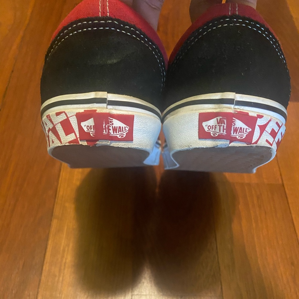 Red Canvas Vans - Picture 3 of 7